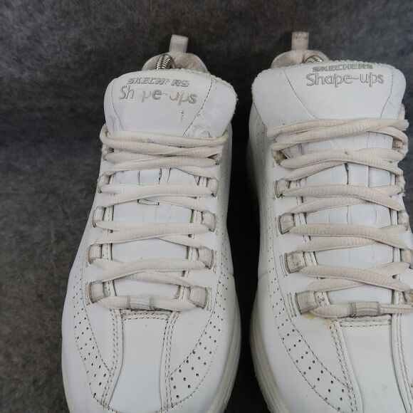 Skechers Shoes Womens 9 Shape Up Sneaker Work Slip Resistant Leather White Retro - Picture 4 of 16